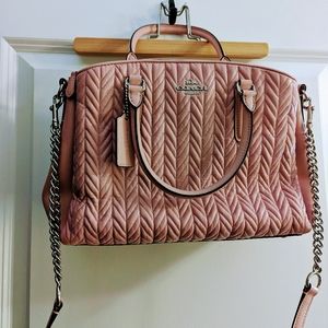Coach Sage Quilted Carryall - Pink